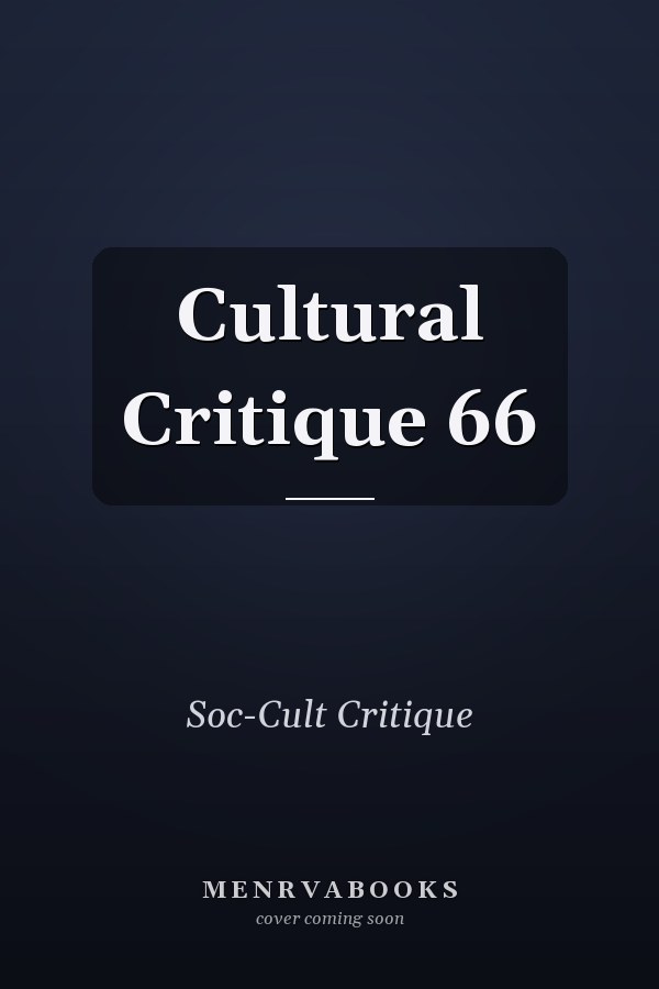 Cultural Critique 66