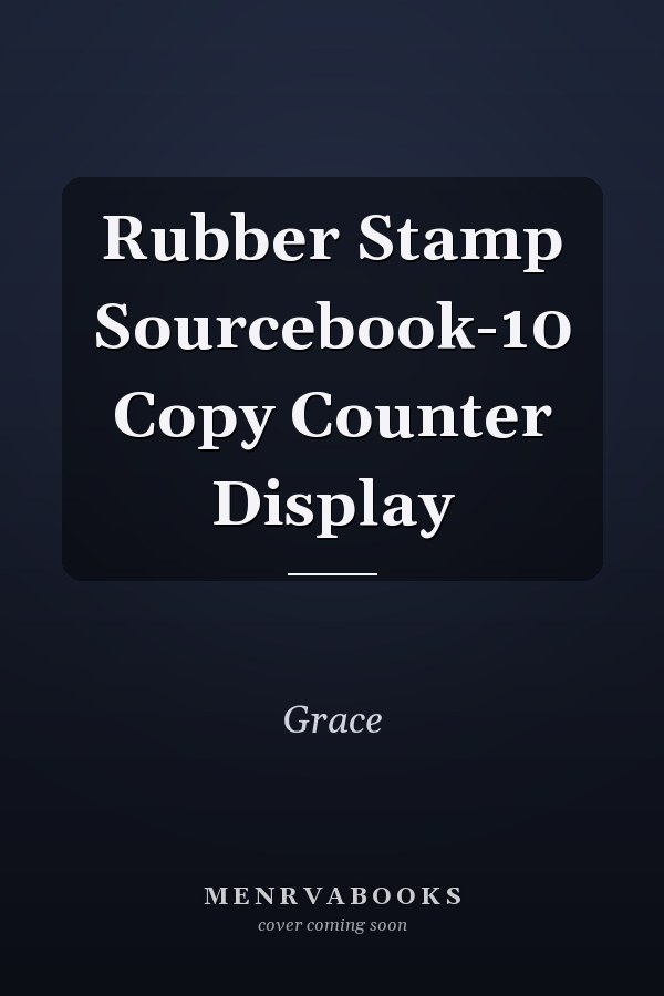 Rubber Stamp Sourcebook-10 Copy Counter Display