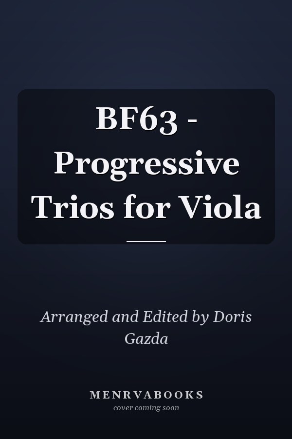 BF63 - Progressive Trios for Viola