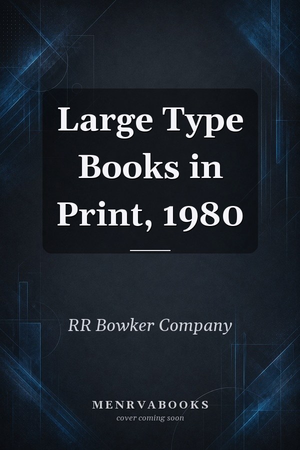 Large Type Books in Print, 1980