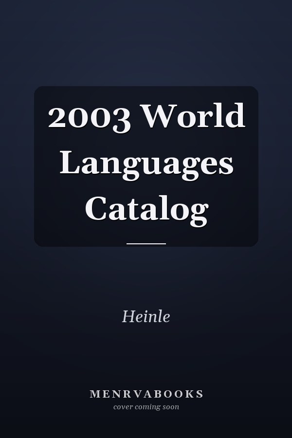 2003 World Languages Catalog
