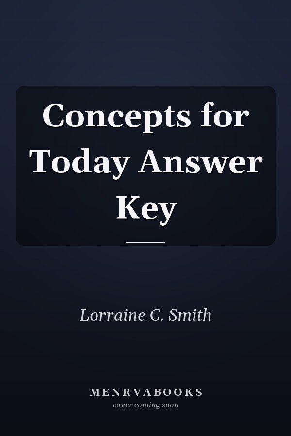 Concepts for Today Answer Key