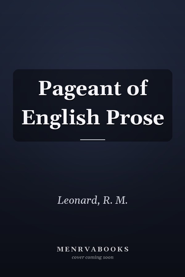 Pageant of English Prose