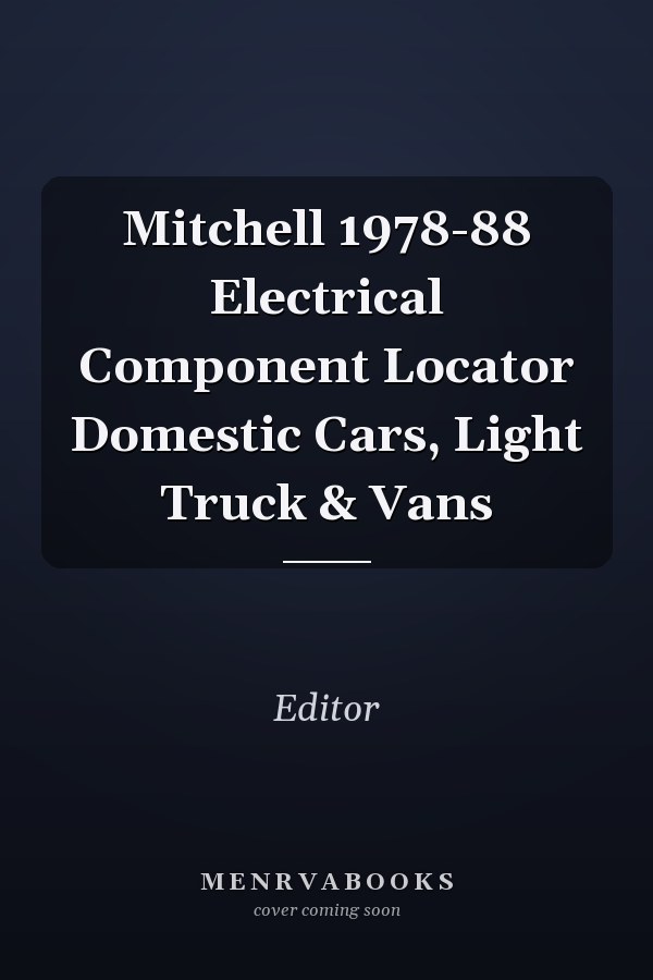 Mitchell 1978-88 Electrical Component Locator Domestic Cars, Light Truck & Vans