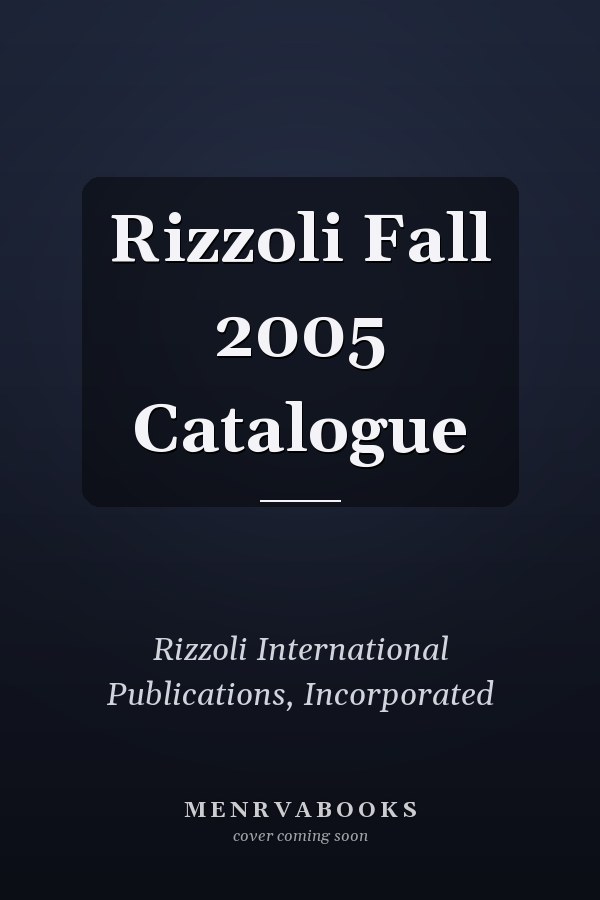 Rizzoli Fall 2005 Catalogue