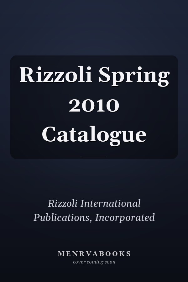 Rizzoli Spring 2010 Catalogue