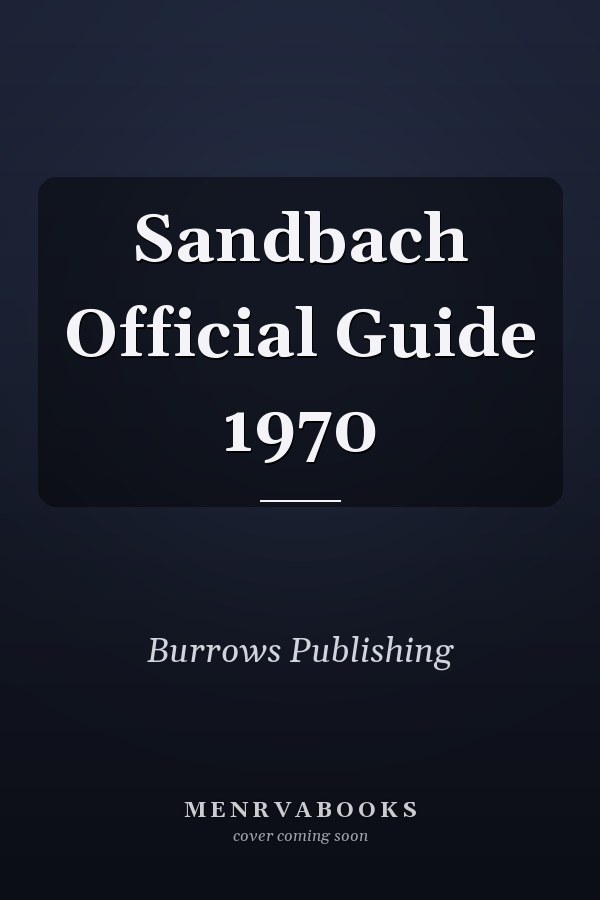 Sandbach Official Guide 1970