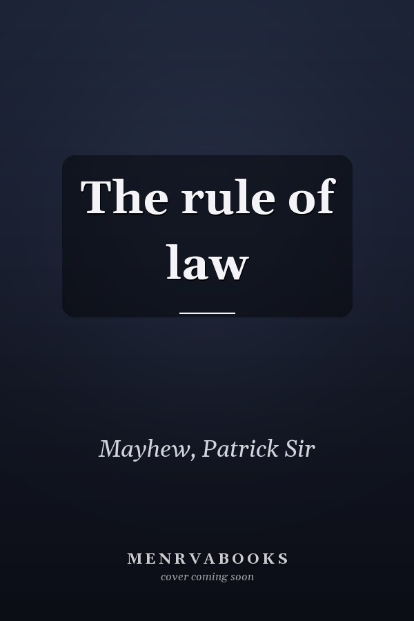 The rule of law