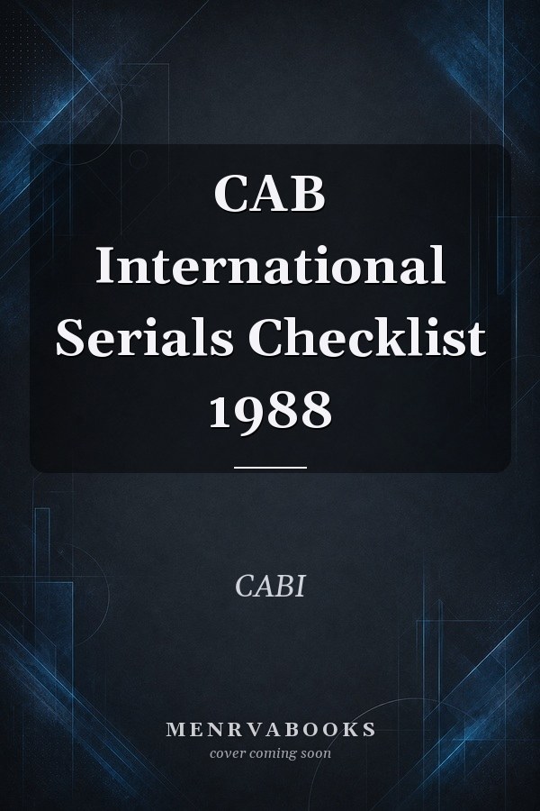 CAB International Serials Checklist 1988