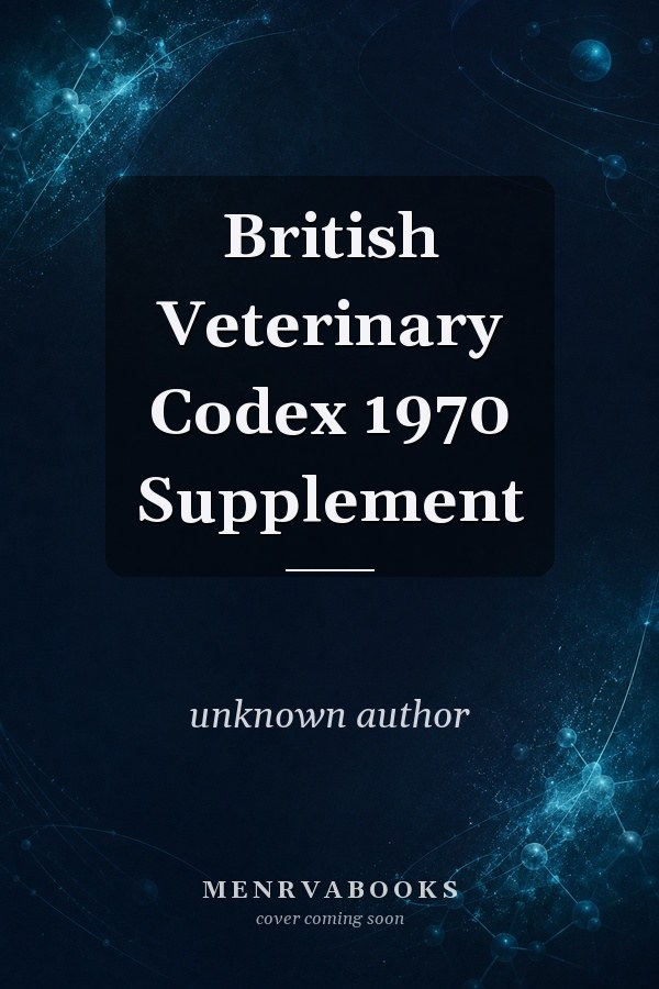 British Veterinary Codex 1970 Supplement