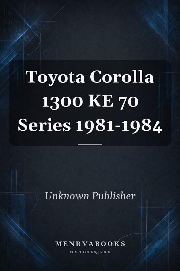 Toyota Corolla 1300 KE 70 Series 1981-1984