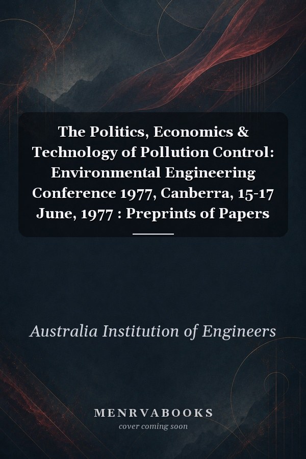The Politics, Economics & Technology of Pollution Control: Environmental Engineering Conference 1977, Canberra, 15-17 June, 1977 : Preprints of Papers