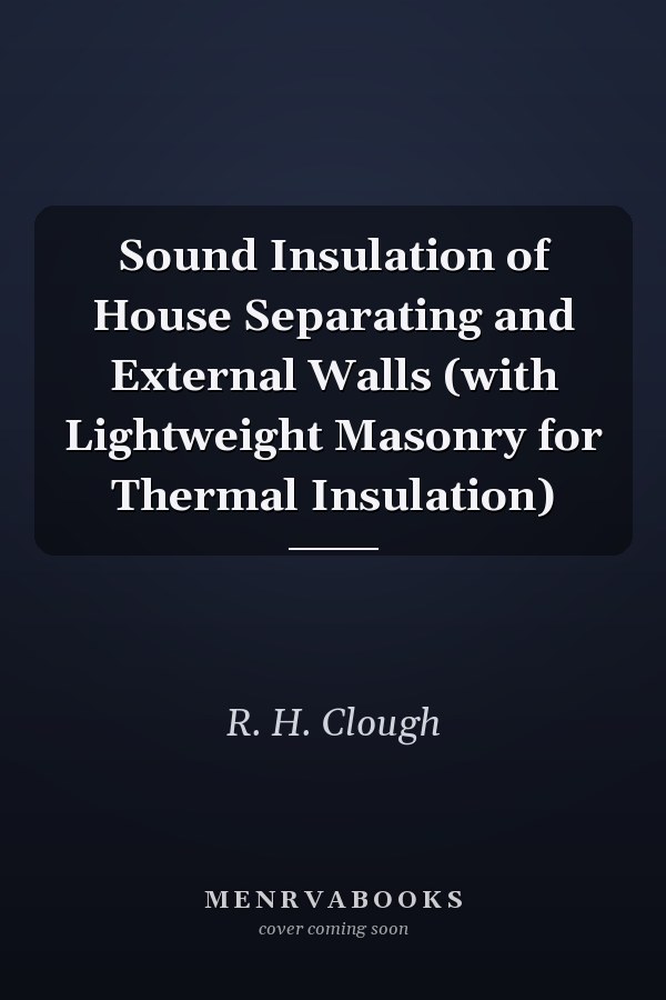 Sound Insulation of House Separating and External Walls (with Lightweight Masonry for Thermal Insulation)