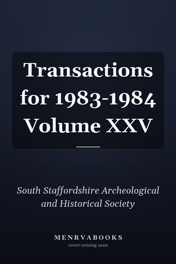Transactions for 1983-1984 Volume XXV