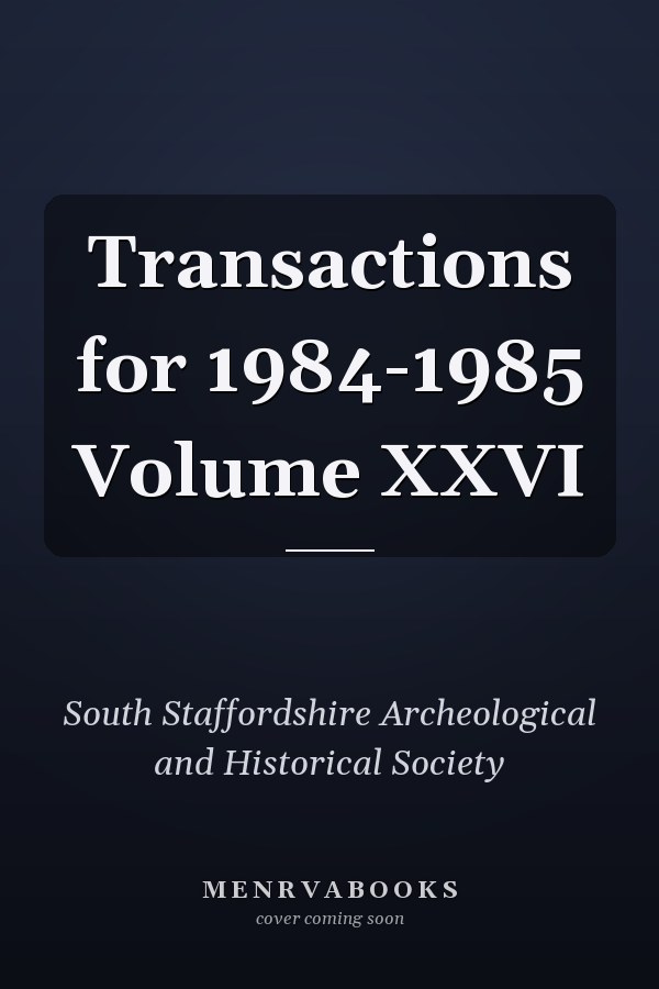 Transactions for 1984-1985 Volume XXVI