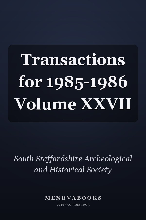 Transactions for 1985-1986 Volume XXVII
