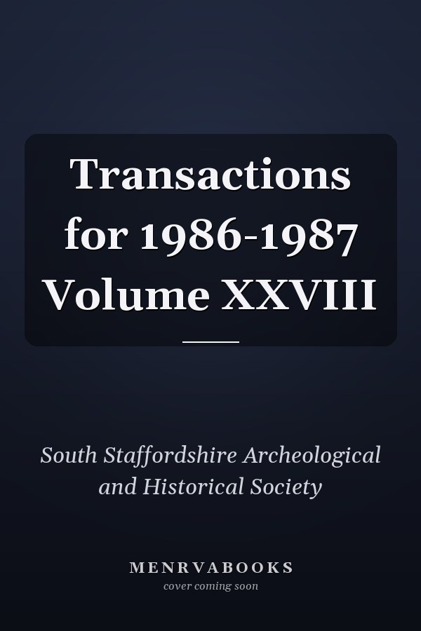 Transactions for 1986-1987 Volume XXVIII