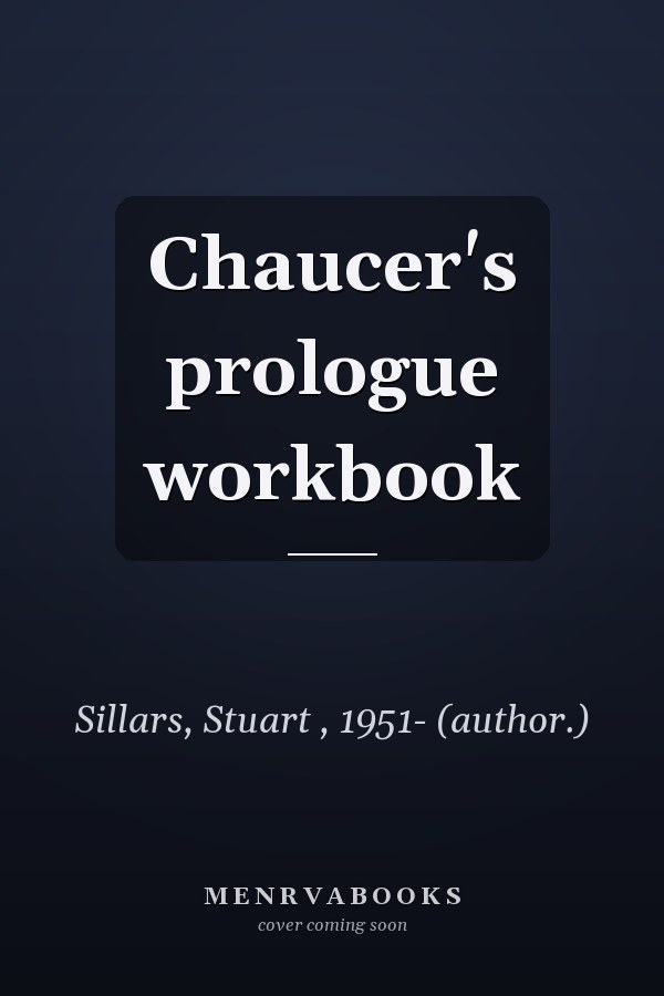 Chaucer's prologue workbook
