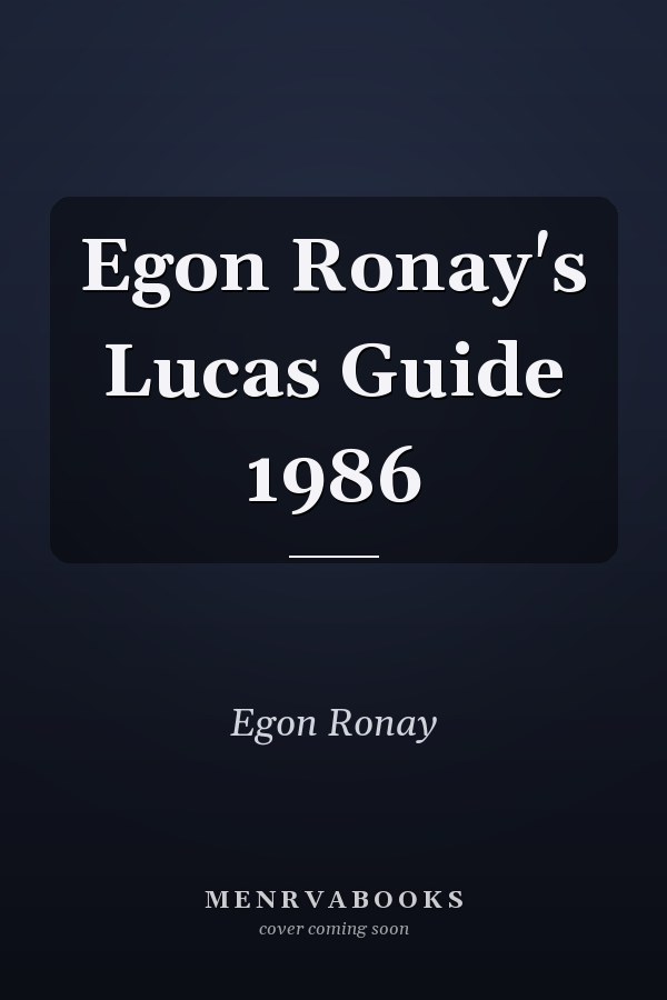Egon Ronay's Lucas Guide 1986
