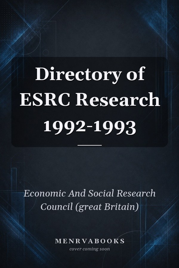 Directory of ESRC Research 1992-1993