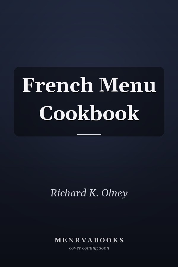 French Menu Cookbook