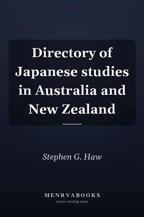 Directory of Japanese studies in Australia and New Zealand