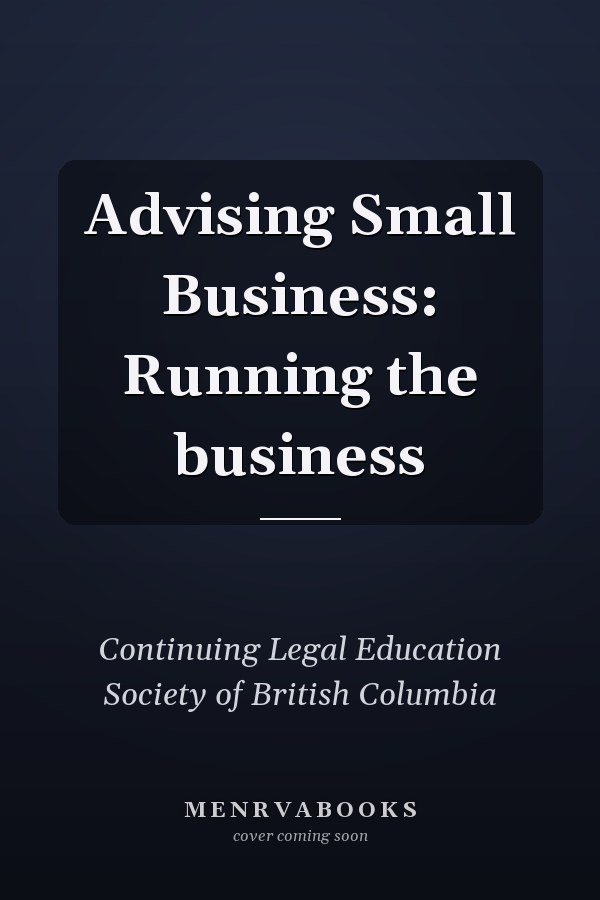Advising Small Business: Running the business