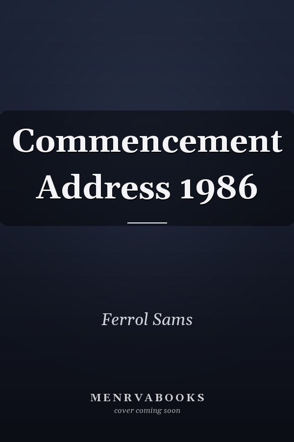 Commencement Address 1986