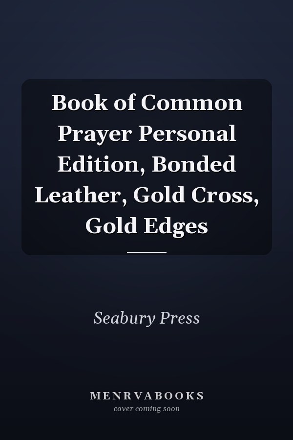 Book of Common Prayer Personal Edition, Bonded Leather, Gold Cross, Gold Edges