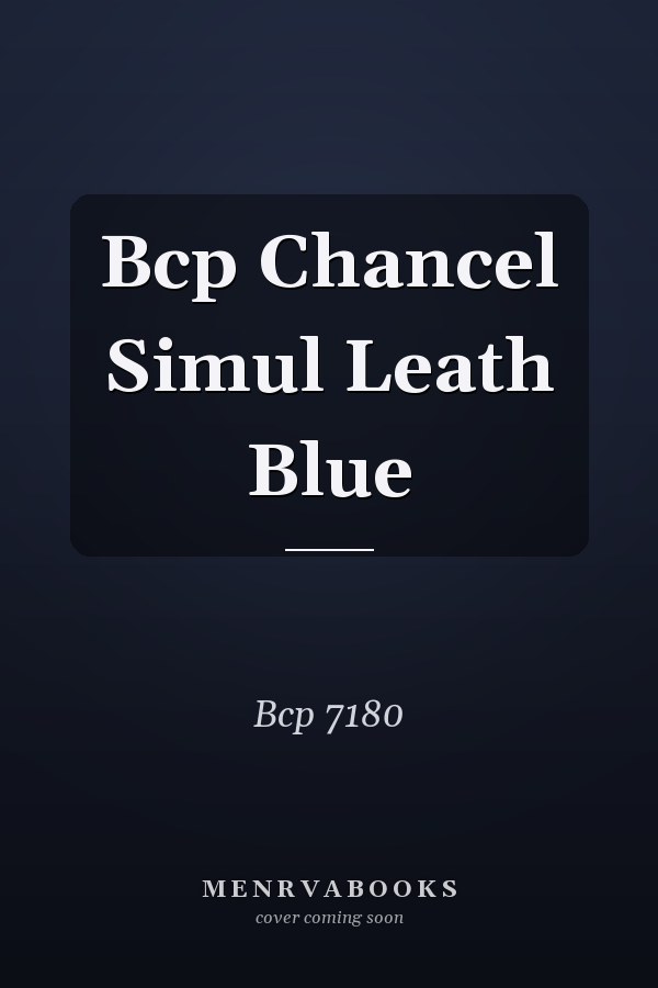 Bcp Chancel Simul Leath Blue