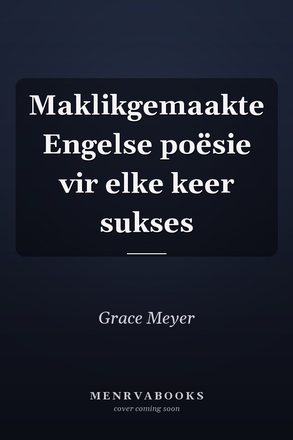 Maklikgemaakte Engelse poësie vir elke keer sukses