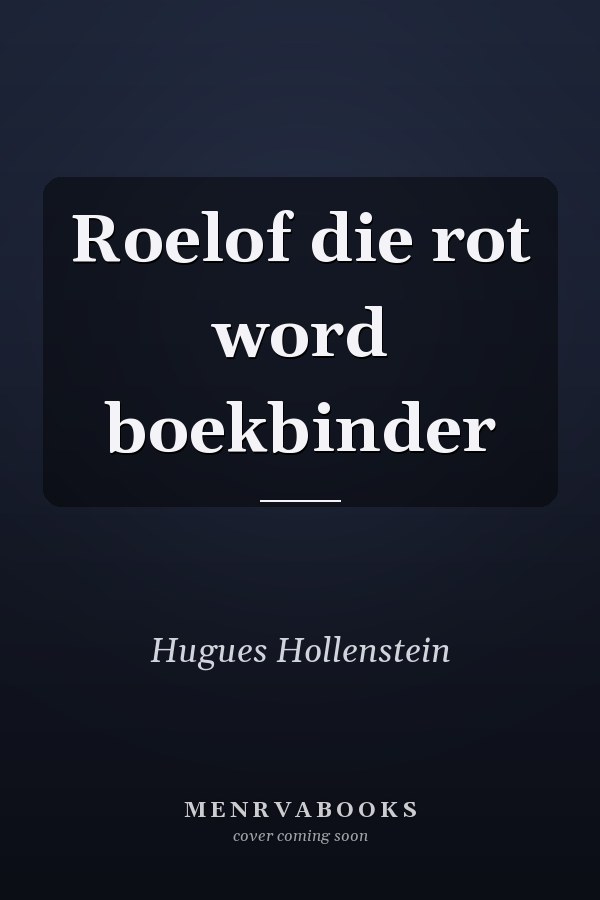 Roelof die rot word boekbinder
