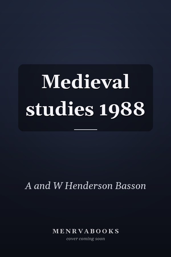 Medieval studies 1988