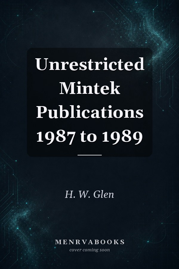 Unrestricted Mintek Publications 1987 to 1989
