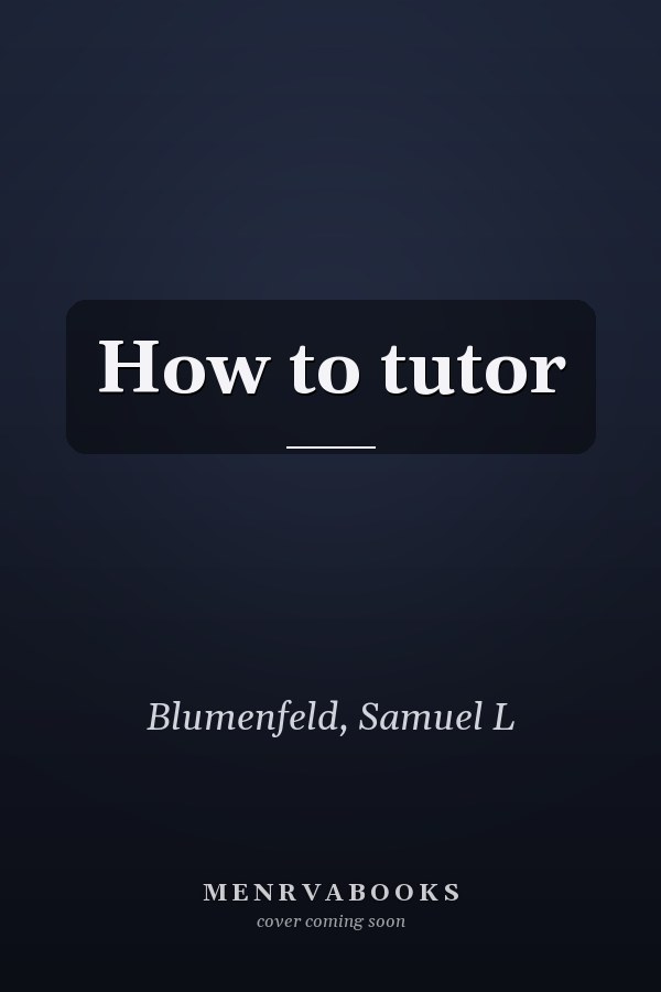 How to tutor