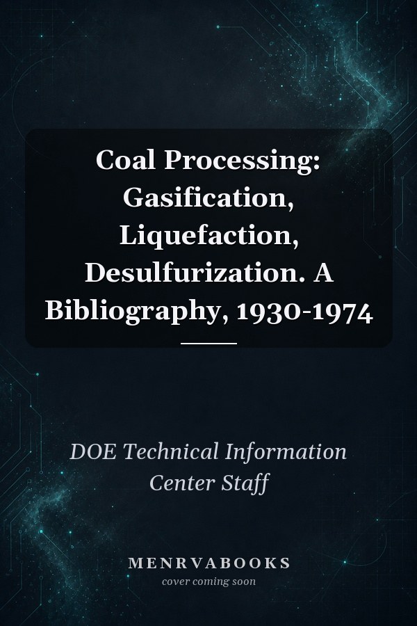 Coal Processing: Gasification, Liquefaction, Desulfurization. A Bibliography, 1930-1974