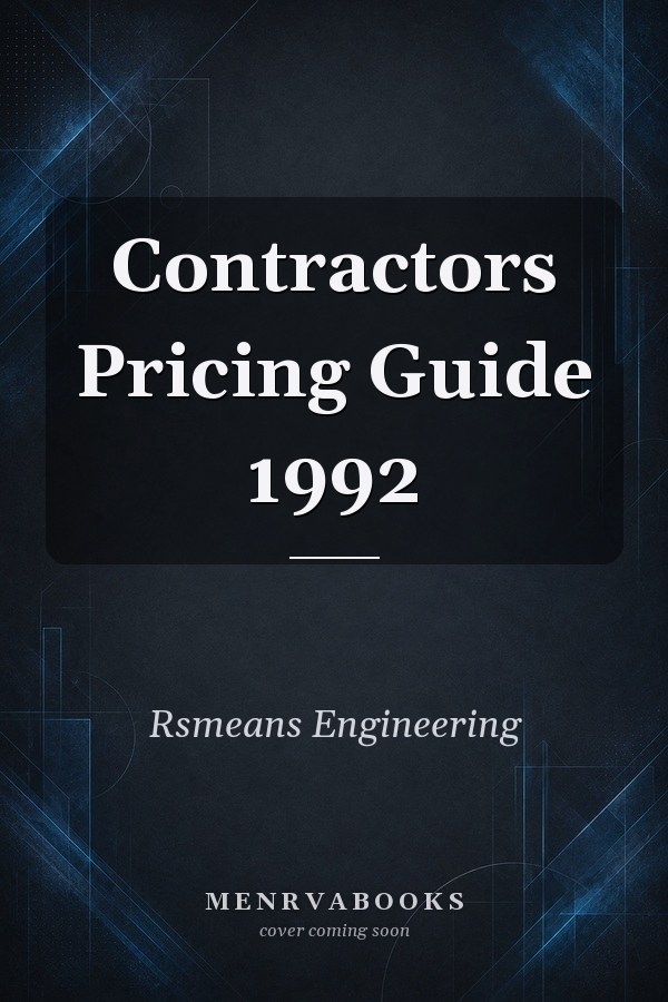 Contractors Pricing Guide 1992