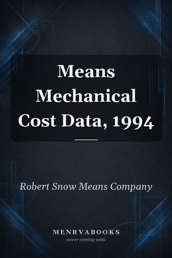 Means Mechanical Cost Data, 1994