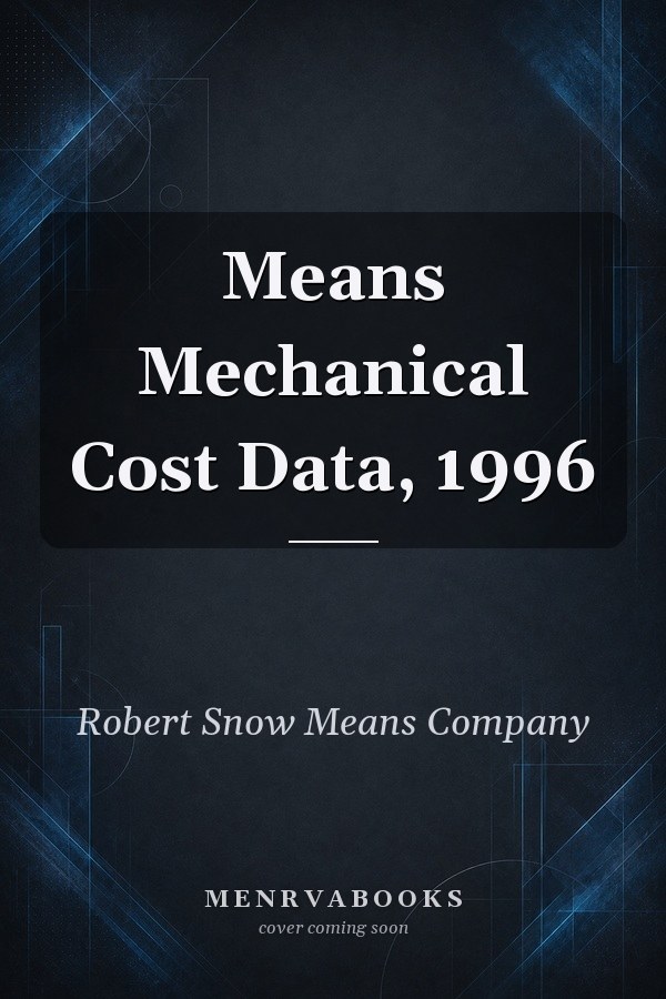 Means Mechanical Cost Data, 1996