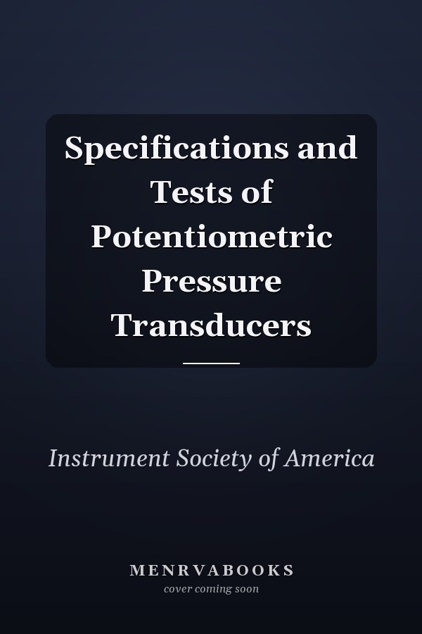 Specifications and Tests of Potentiometric Pressure Transducers