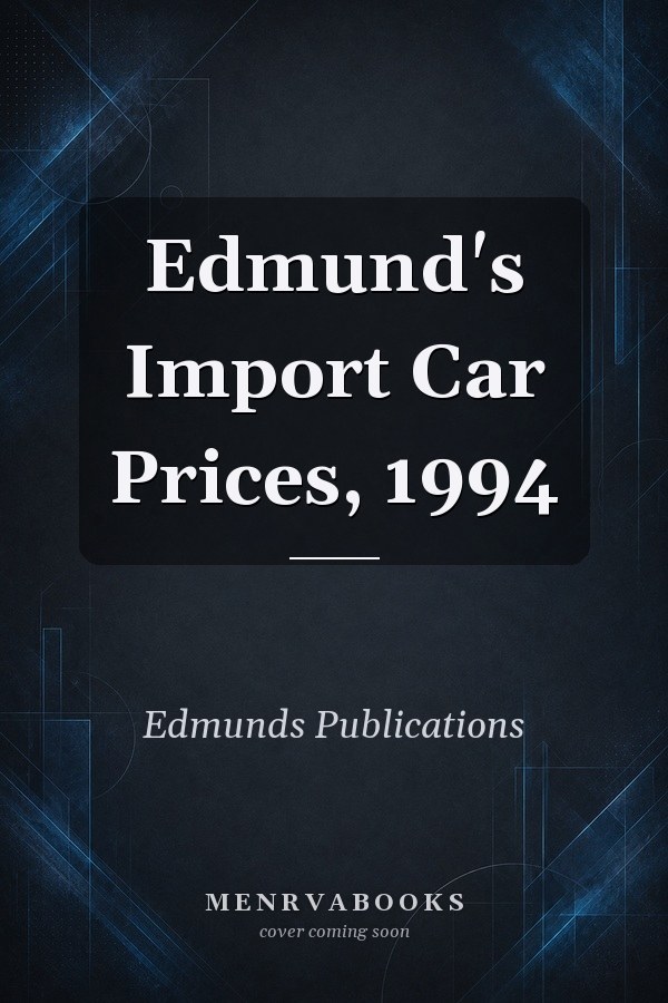 Edmund's Import Car Prices, 1994