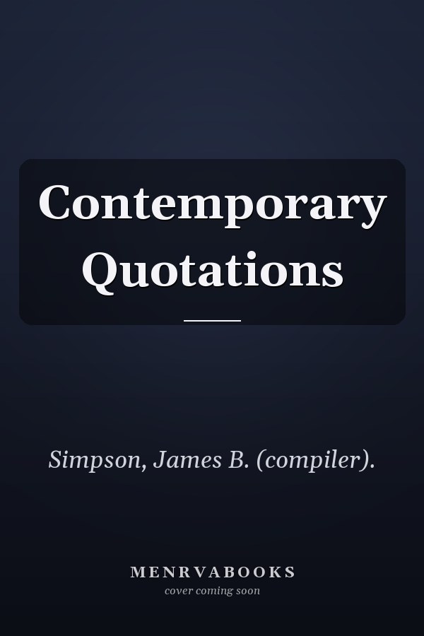 Contemporary Quotations