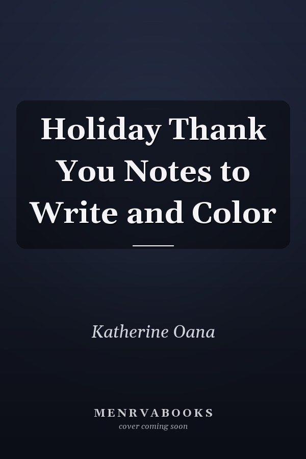 Holiday Thank You Notes to Write and Color