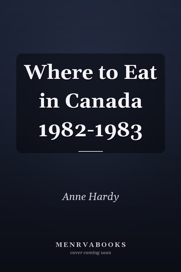 Where to Eat in Canada 1982-1983