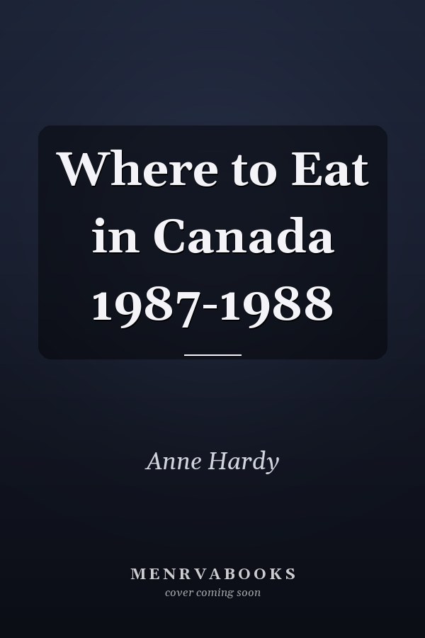 Where to Eat in Canada 1987-1988