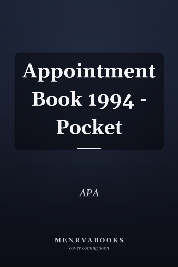 Appointment Book 1994 - Pocket