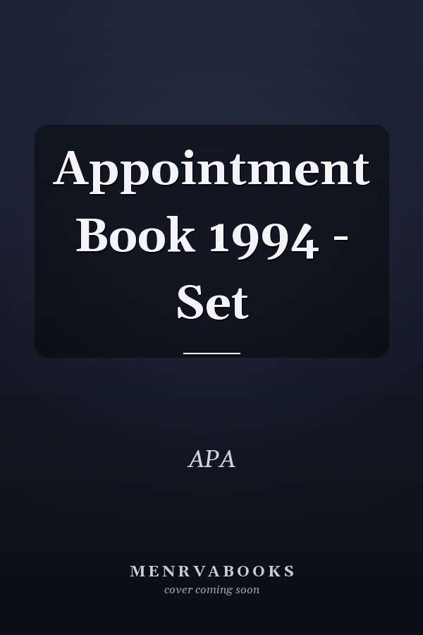 Appointment Book 1994