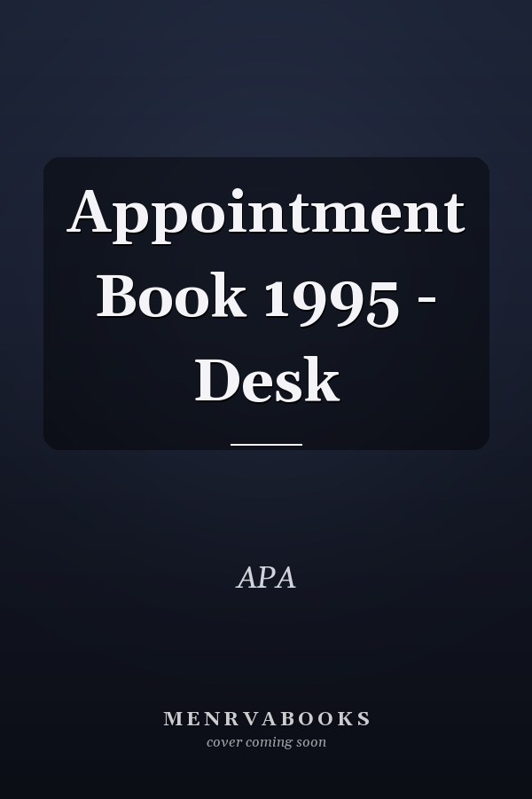 Appointment Book 1995 - Desk