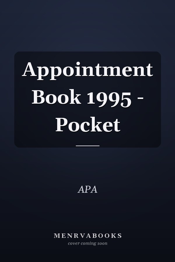 Appointment Book 1995 - Pocket
