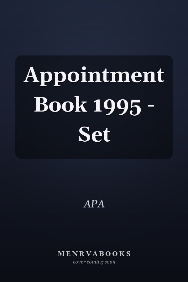 Appointment Book 1995